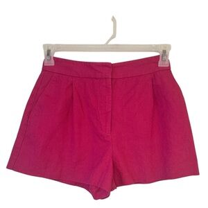 🔥4/$30 
Zara Hot Magenta Pink Linen Blend Trouser Shorts